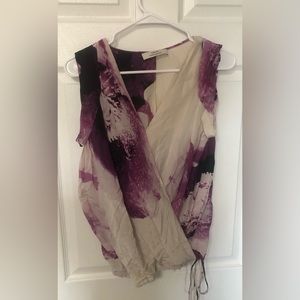 Robert Rodriguez 100% silk orchid blouse